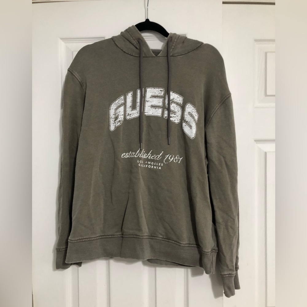 Guess hooded sweatshirt women’s size large rustic
